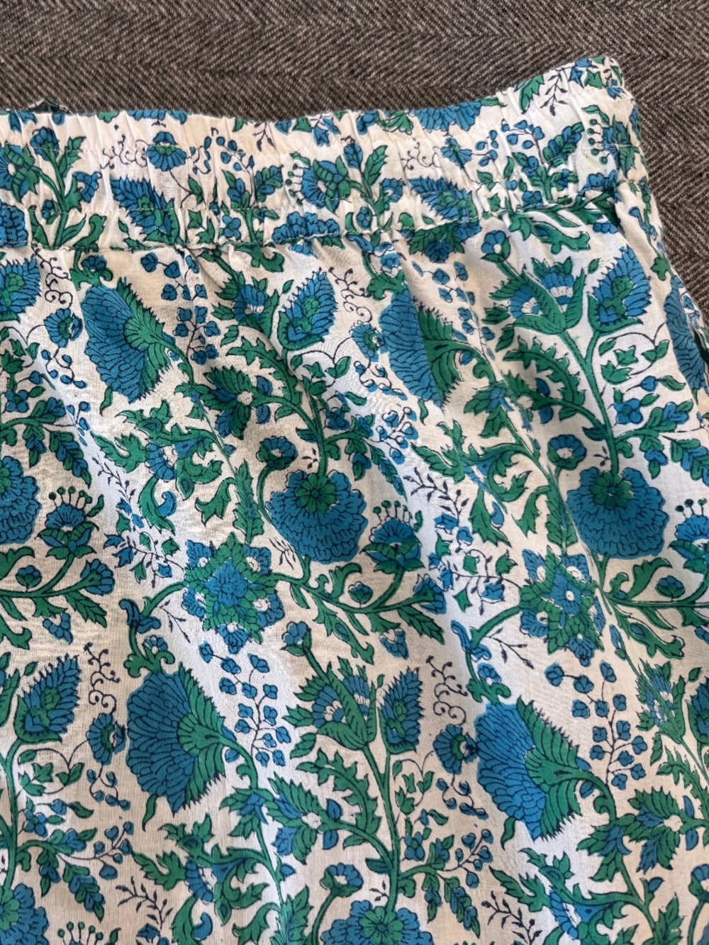 NWT SZ BLOCKPRINTS ELASTIC WAIST W/TIE SKIRT - Picture 8 of 11